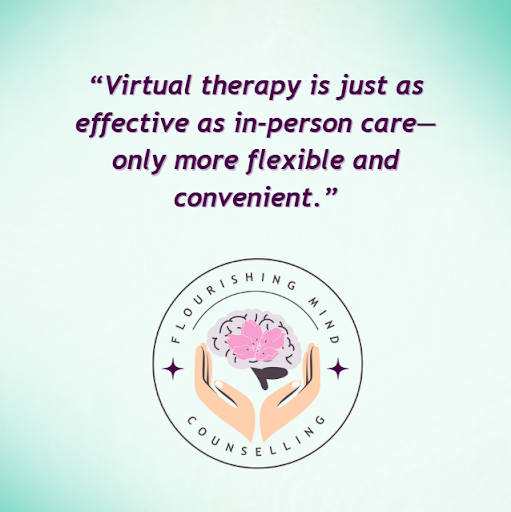 Virtual therapy session illustration